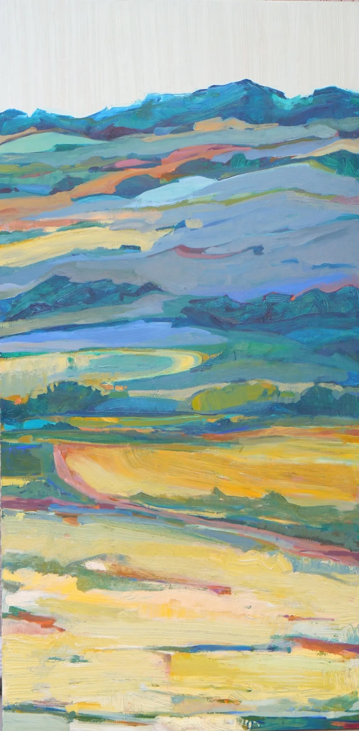 Painting by Abigale Palmer titled A Little Harmony, 2024, oil on canvas.