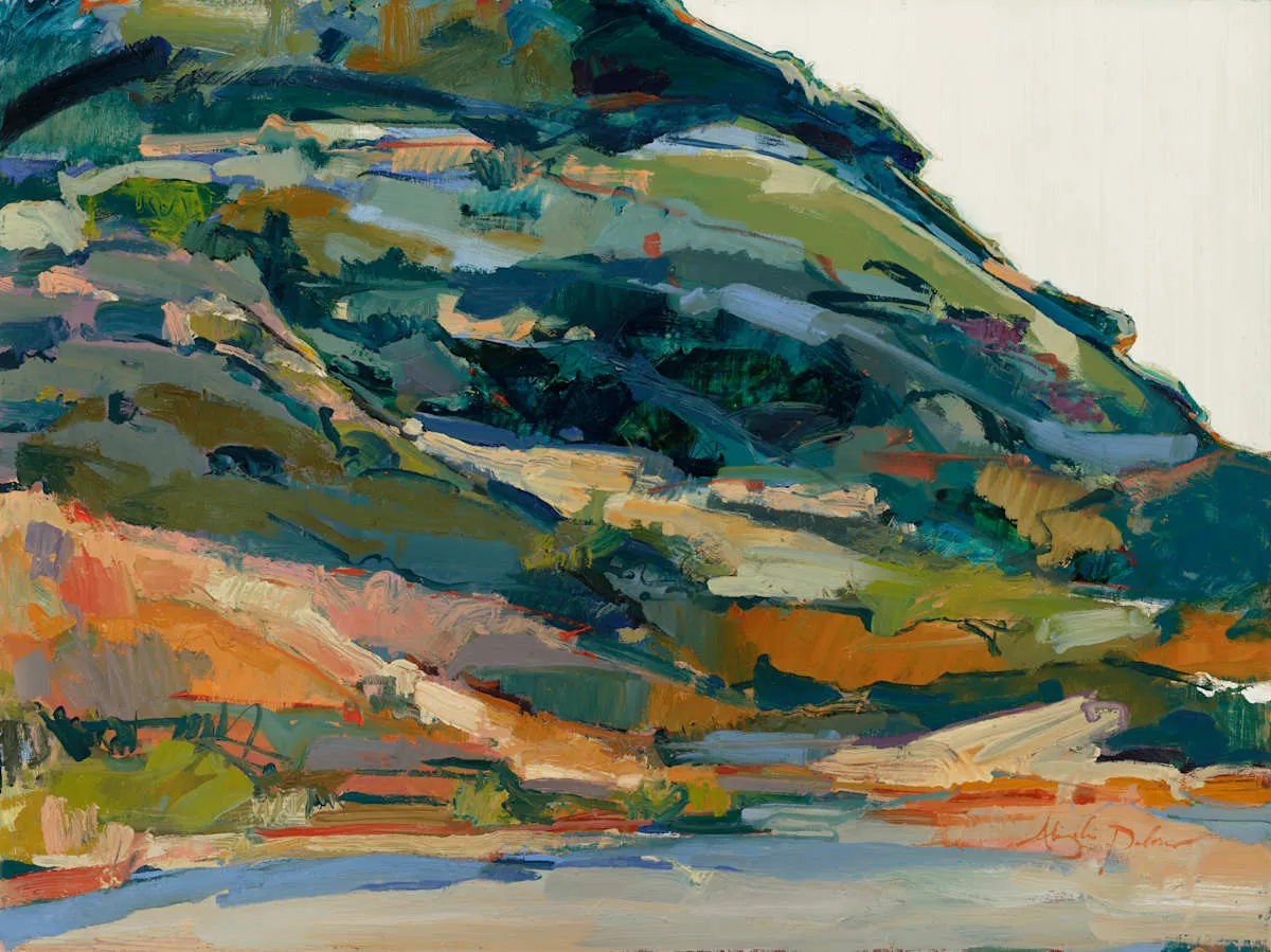 Painting by Abigale Palmer titled Full Spectrum, 2025, oil on canvas, 18 by 24 inches.