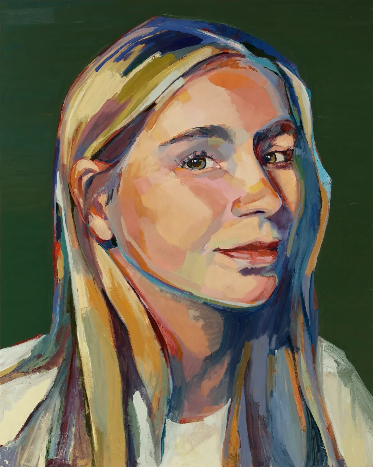 Painting by Abigale Palmer titled Jewels, 2025, oil on cradled panel, 48 by 60 inches.