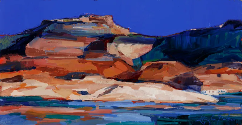Painting by Abigale Palmer titled Smooth is Fast, 2024, oil on canvas.