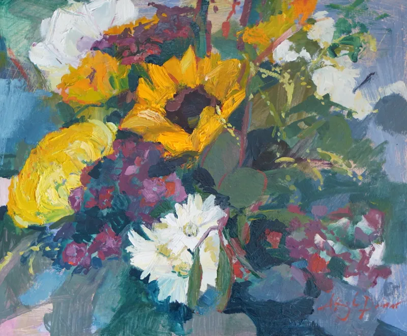 Painting by Abigale Palmer titled Somebody Loves You II, 2024, oil on canvas.
