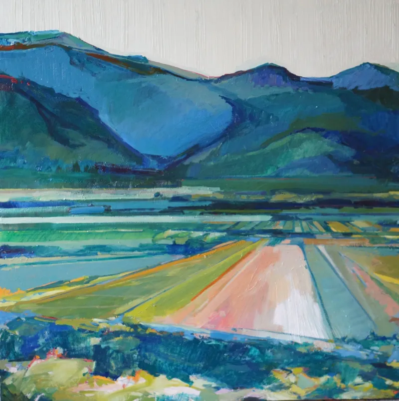 Painting by Abigale Palmer titled Wellsville, 2024, oil on canvas.