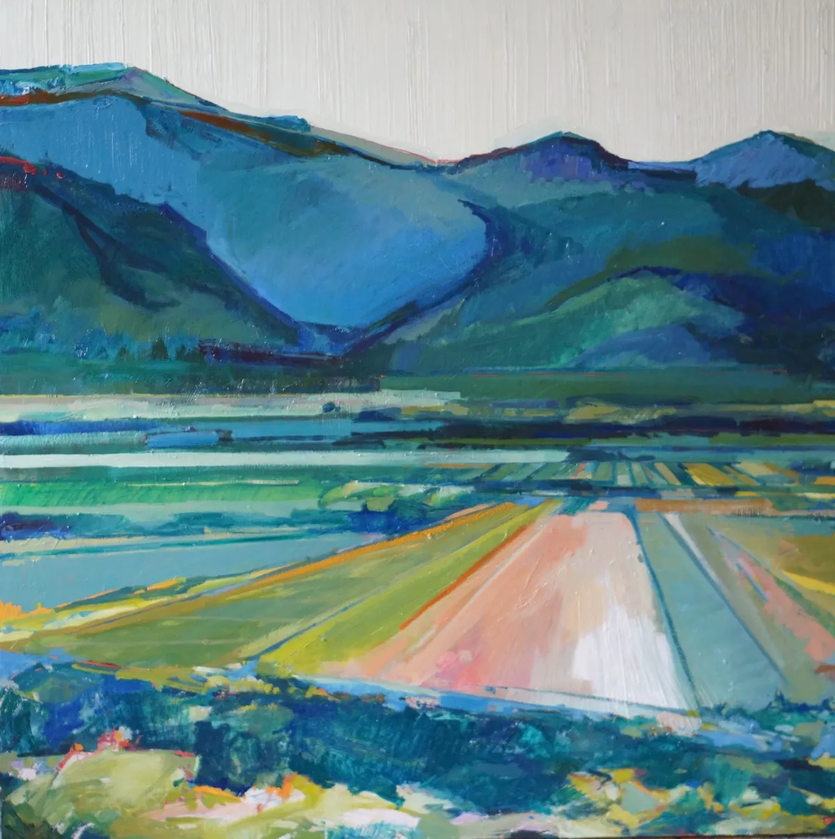 Painting by Abigale Palmer titled Wellsville, 2024, oil on canvas.
